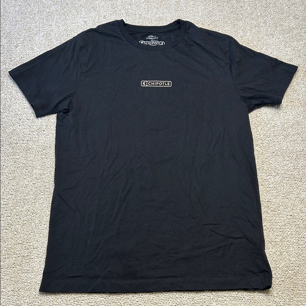 Black Short Sleeve Chipotle Keeping It Real Tee Unisex Size S